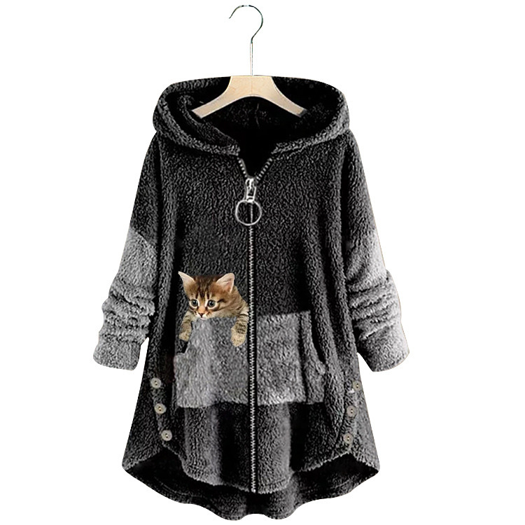 Hoodie Coat Jacket Women Hoode - Embroidery Zip Up Hoodie 评论和价格