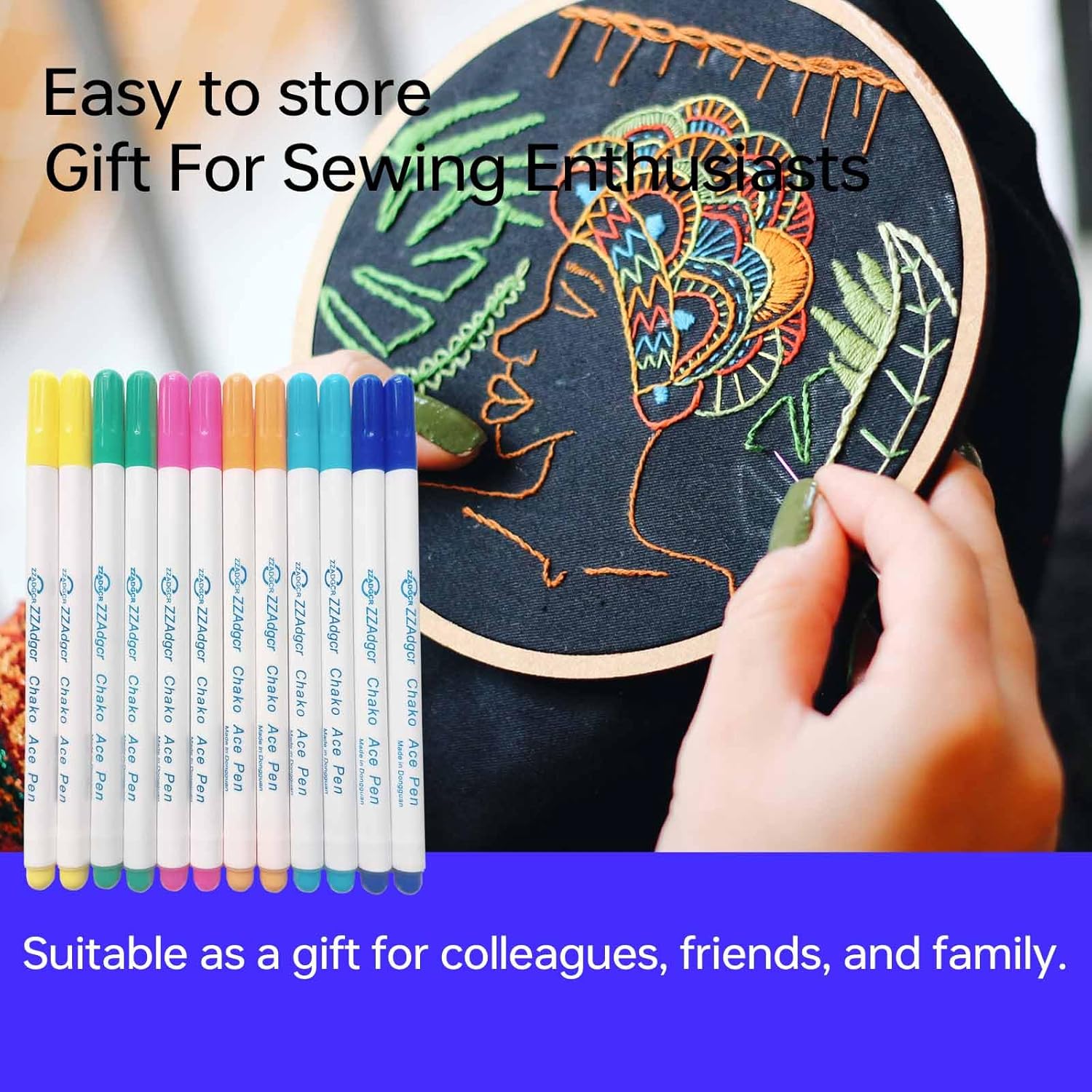 4 Fabric Marking Pens, Water-S - Embroidery Web 评论和价格