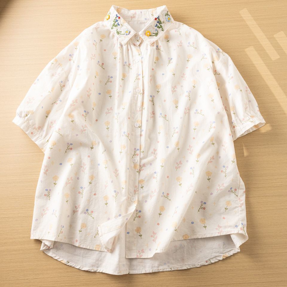 Clearance sale of summer flora - Embroidery Men Shirt 评论和价格