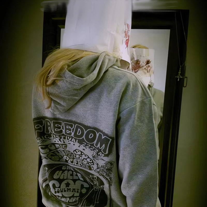 Zipped Hoodie Cry of Fear Simo - Embroidery Zip Up Hoodie 评论和价格