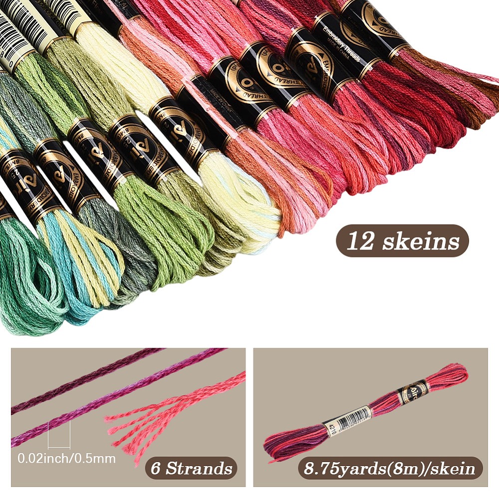 105 Yards Stitch Floss Embroid - Embroidery Stitches 评论和价格