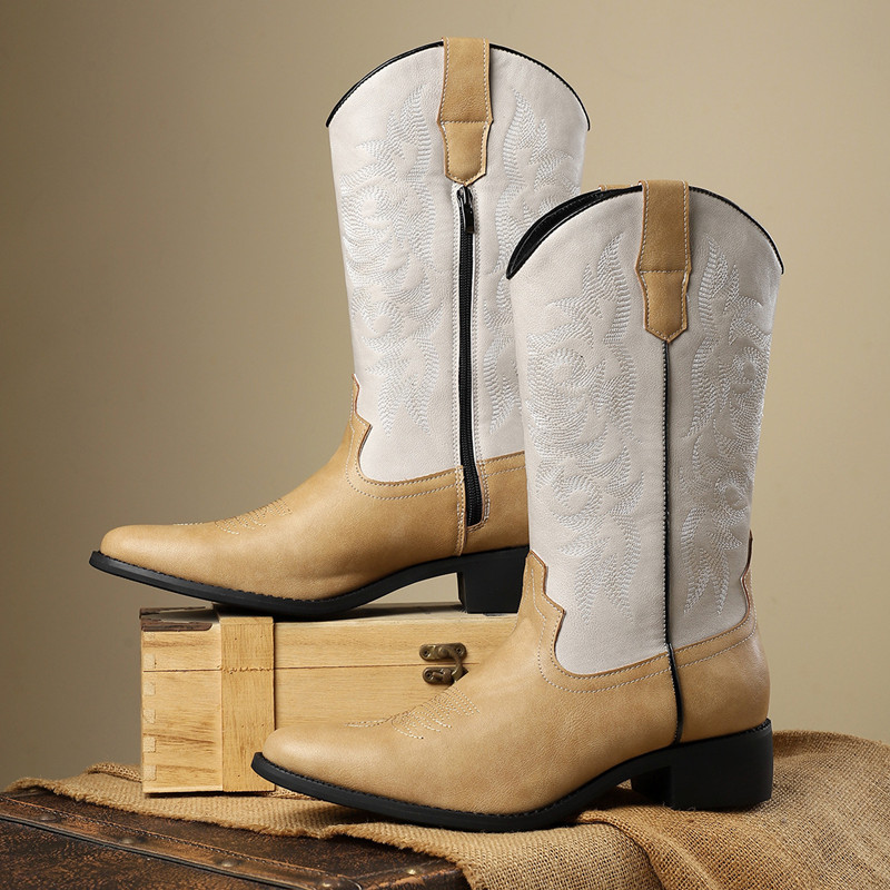 NEW Men High Boots Embroidery  - Embroidery Stitches 评论和价格