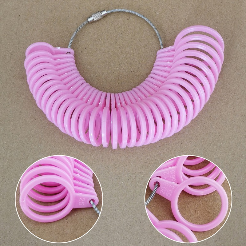Plastic Ring Jewelry Finger Si - Embroidery Ring Sizes 评论和价格