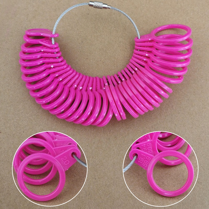 Plastic Ring Jewelry Finger Si - Embroidery Ring Sizes 评论和价格