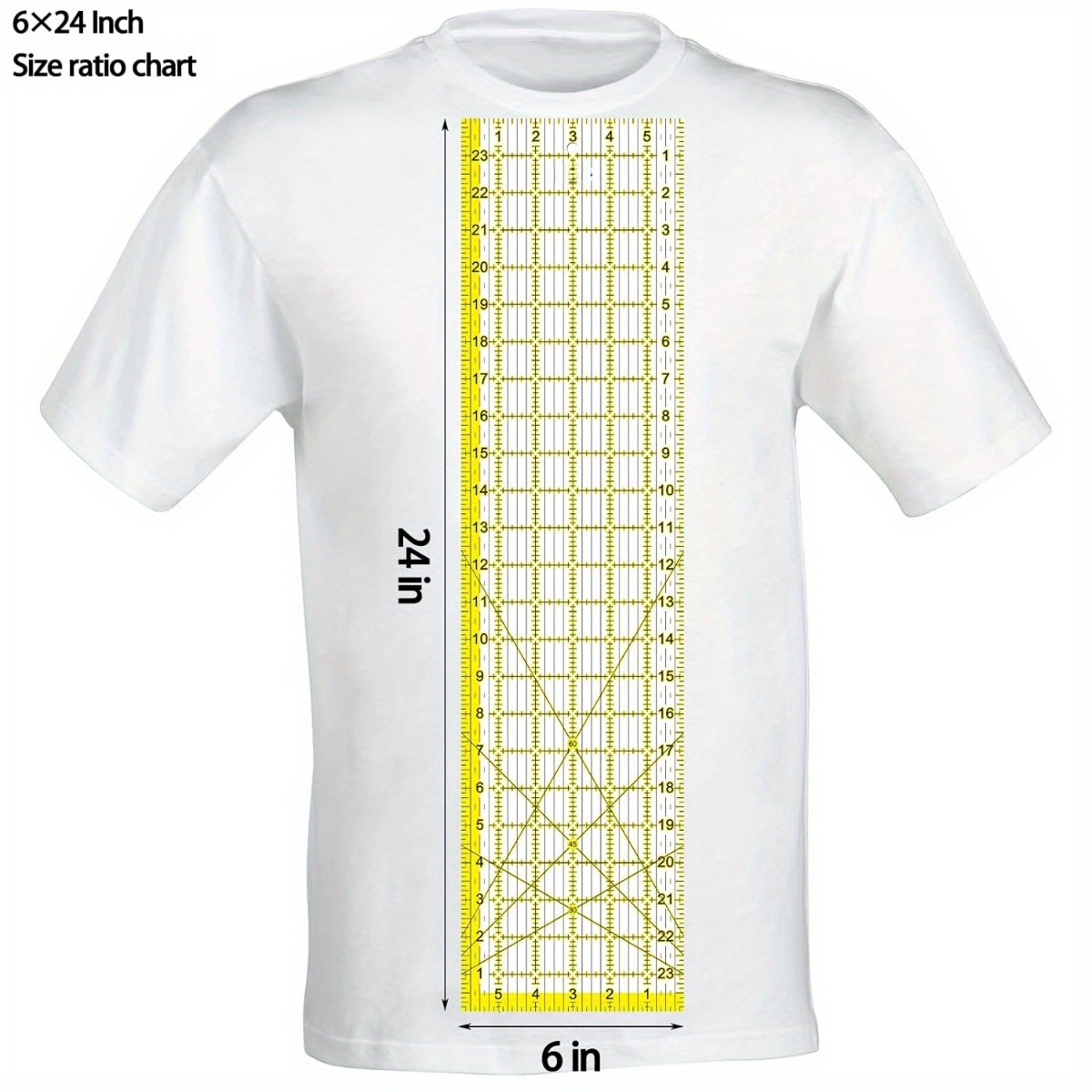 Acrylic Ruler 7 Piece Set, Non - Embroidery Ring Sizes 评论和价格