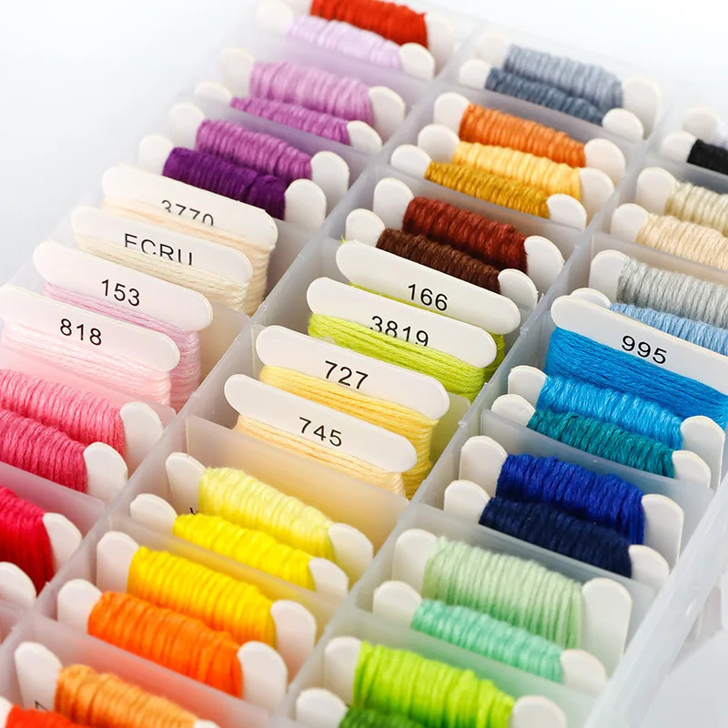 100% Cotton Embroidery Thread  - Embroidery Kit 评论和价格