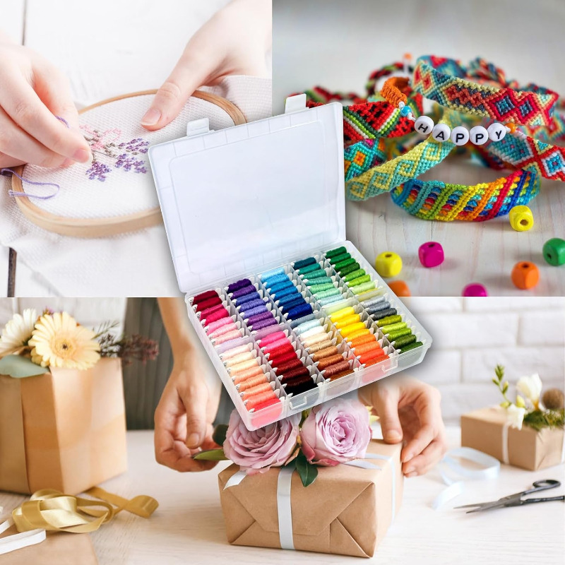 100% Cotton Embroidery Thread  - Embroidery Kit 评论和价格