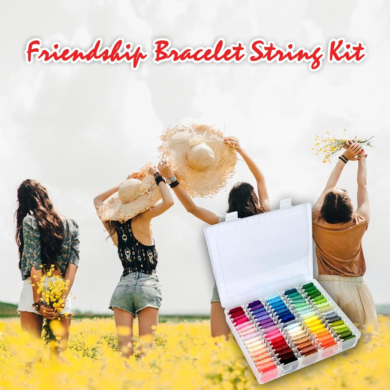 100% Cotton Embroidery Thread  - Embroidery Kit 评论和价格
