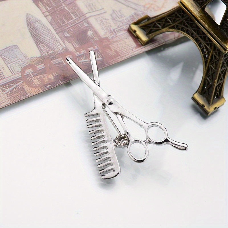 2Pcs Crystal Comb Scissors Bro - Embroidery Eyebrow 评论和价格