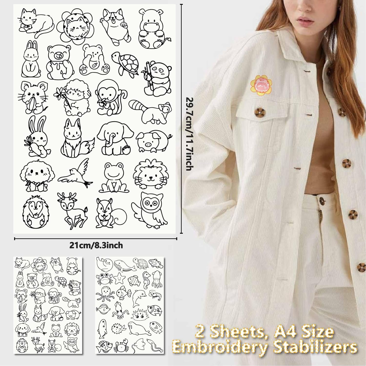 Cute Animal & Floral Embroider - Embroidery Web 评论和价格