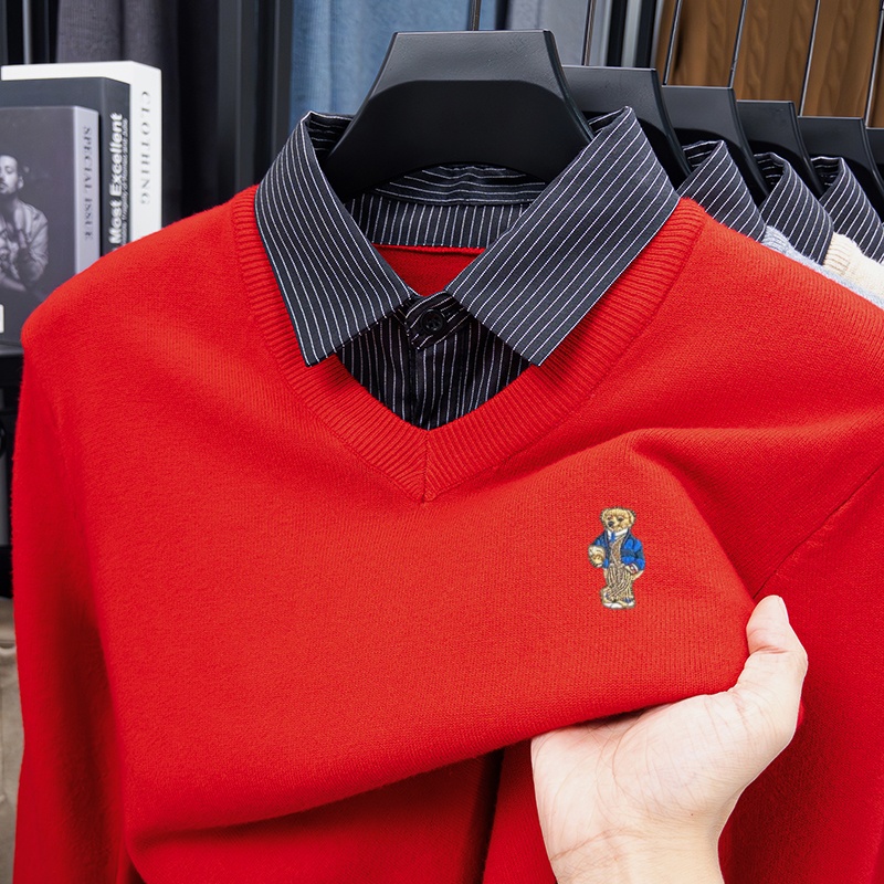 High Quality Men New Long-Slee - Embroidery Men Shirt 评论和价格