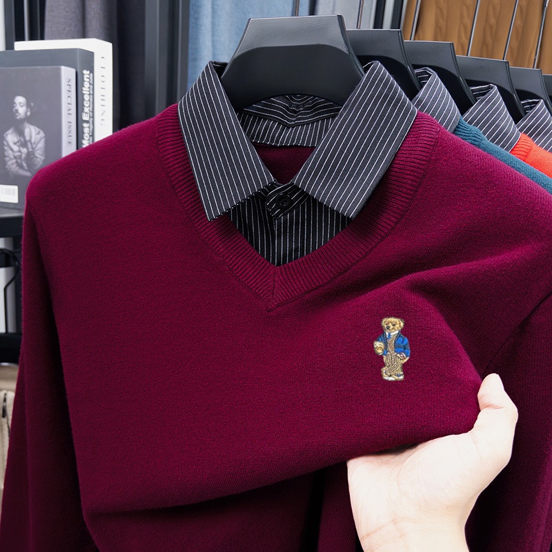High Quality Men New Long-Slee - Embroidery Men Shirt 评论和价格